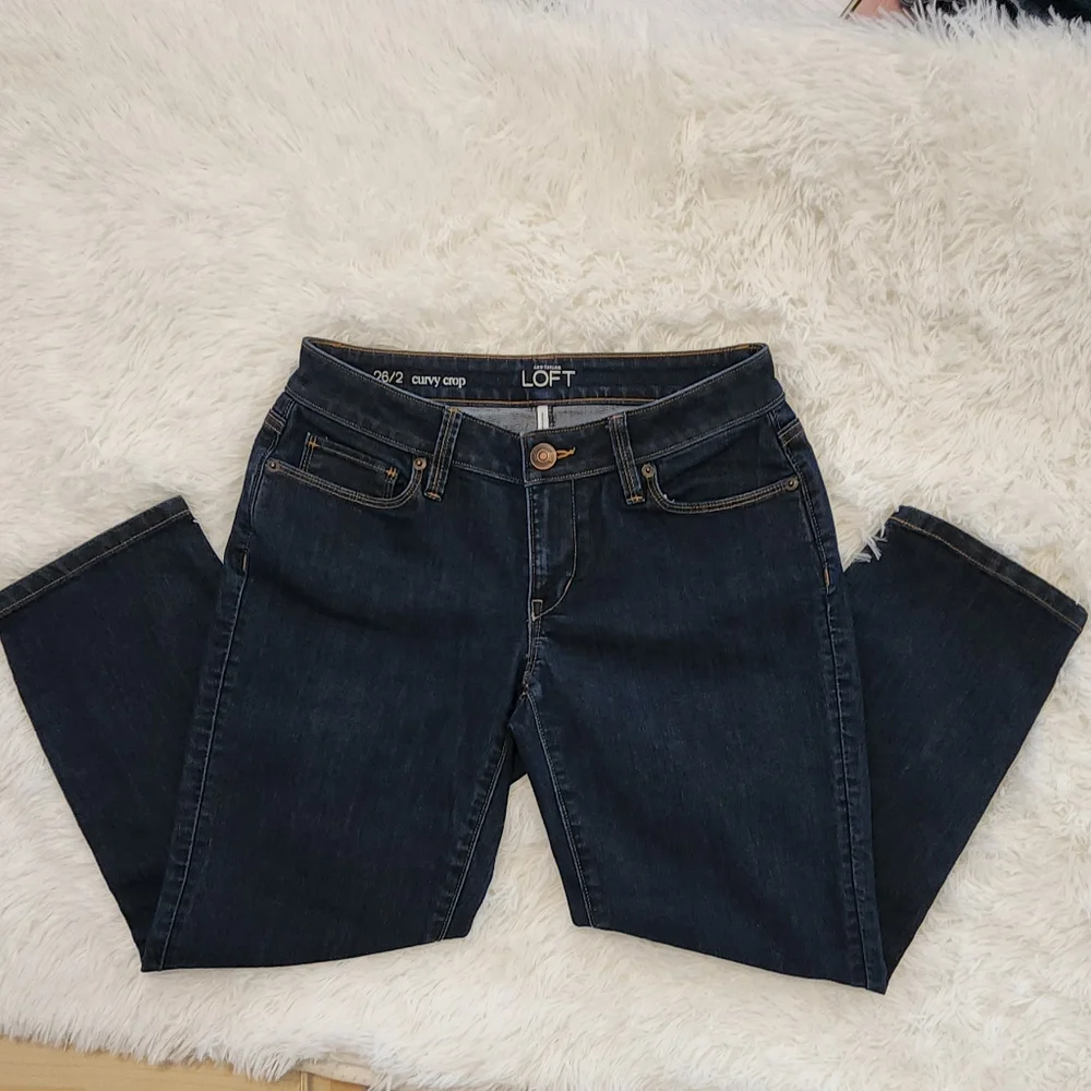 Ann Taylor LOFT 26/2 curvy crop - Picture 1 of 5